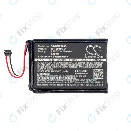 Batterie für Garmin Driveluxe 50, 750mAh, Li-Ion, 3.7V, 361-00056-21, HQ