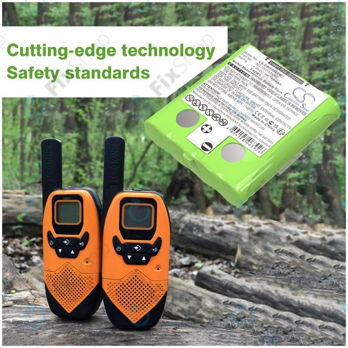 Batterie für Detewe Outdoor Pmr a Simvalley, 700mAh, Ni-MH, 4.8V, MT700D03XXC, HQ