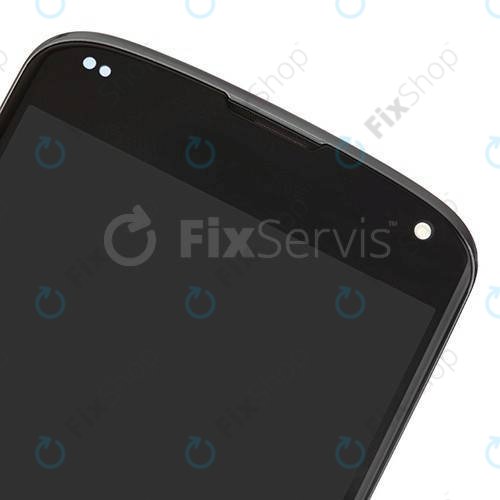 LG Nexus 4 E960 - LCD Display + Touchscreen Front Glas + Rahmen (Black) TFT