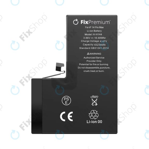 Akku Batterie für iPhone 14 Pro Max, 4323mAh, A2830, FixPremium