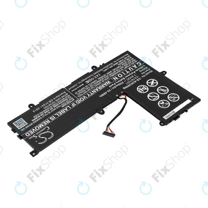 Akku batterie für Asus VivoBook E200, L200, Eeebook X206, 3350mAh, Li-Pol, 7.6V, C21N1521, HQ