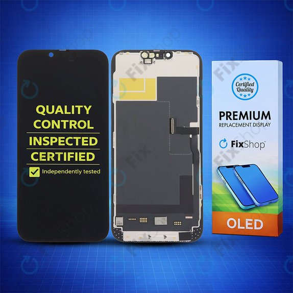Display Soft OLED für iPhone 13 Pro Max, Touchscreen-Glas mit Rahmen, DIAGNOSTIC