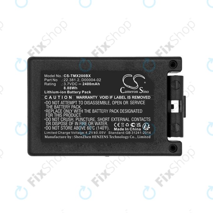 Akku batterie für Tele Radio TG-TXMNL, 2400mAh, Li-Ion, 3.7V, D00004-02, HQ