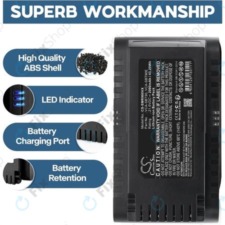 Samsung Jet 75, 75 Multi, 75 Premium, VS70, 90, VS9000 - Akku Batterie VCA-SBT90, VCA-SBT90E, DJ96-00221A Li-Ion 21.6V 2000mAh HQ