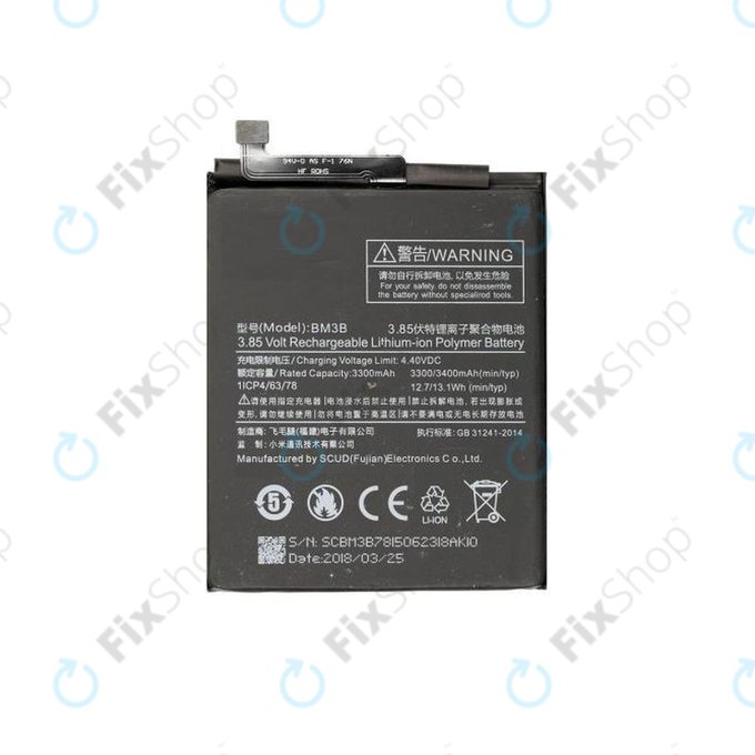 Xiaomi Mi Mix 2, 2S - Akku Batterie BM3B 3400mAh