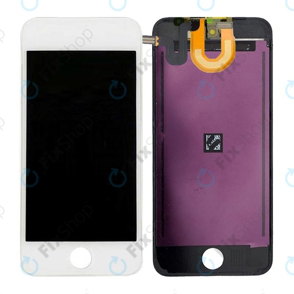 LCD-Display für iPod Touch (5th Gen, 6th Gen, 7th Gen), White, Touchscreen-Glas mit Rahmen