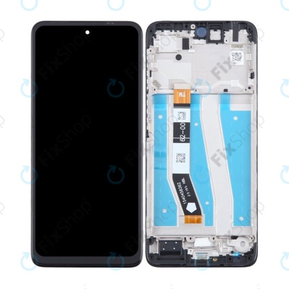 Motorola Moto G14 - LCD Display + Touchscreen Front Glas + Rahmen (Steel Gray) TFT