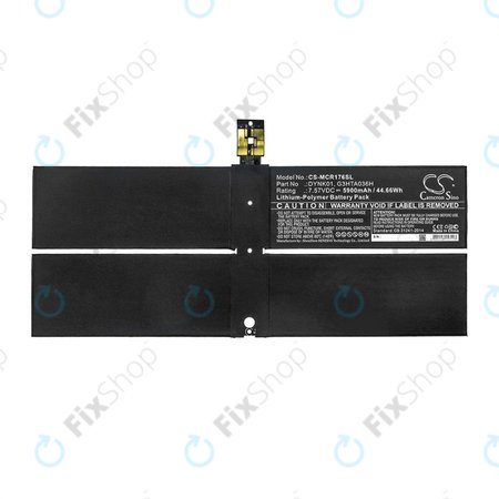 Batterie für Microsoft Surface 1769, Microsoft Surface 1782, 5900mAh, Li-Pol, 7.57V, DYNK01, HQ