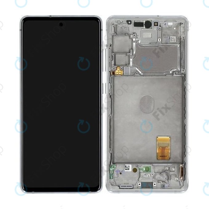 Samsung Galaxy S20 FE 5G G781B - LCD Display + Touchscreen Front Glas + Rahmen (Cloud White) - GH82-24214B, GH82-24215B, GH82-24215B, GH82-31320B Genuine Service Pack
