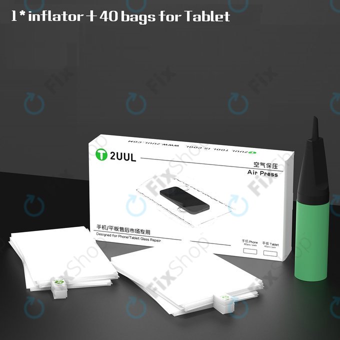 2UUL - Luftpresse für die Glasreparatur von Tablets (40 bags)
