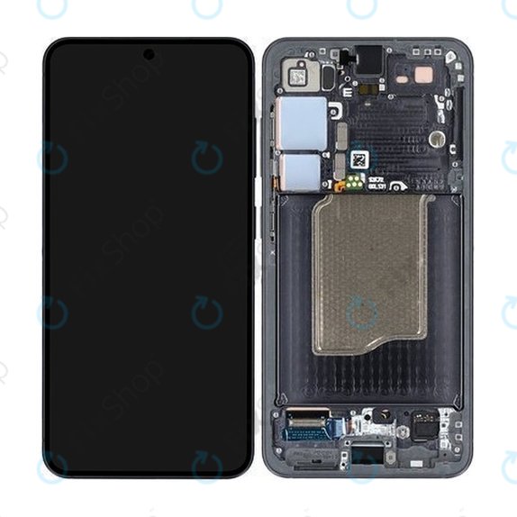 Samsung Galaxy S25 - LCD Display + Touchscreen Front Glas + Rahmen (Blueblack) - GH82-36329E Genuine Service Pack