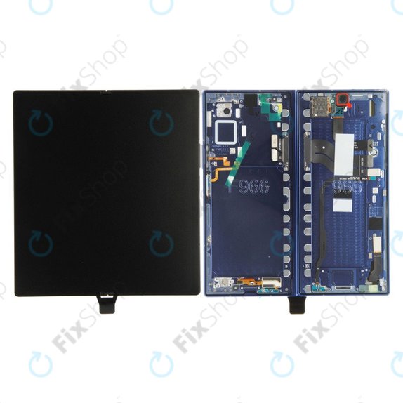 Samsung Galaxy Z Fold 7 F966B - LCD Display + Touchscreen Front Glas + Rahmen (Blue Shadow) - GH82-37548B Genuine Service Pack