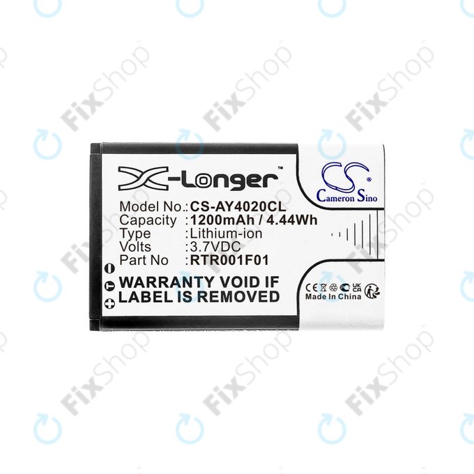Batterie für Alcatel 8232, 1200mAh, Li-Ion, 3.7V, RTR001F01, HQ