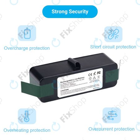 iRobot Roomba 600, 800, 900-series - Akku Batterie 4502233, 4374392, 2130LI Li-Ion 14.8V 5800mAh