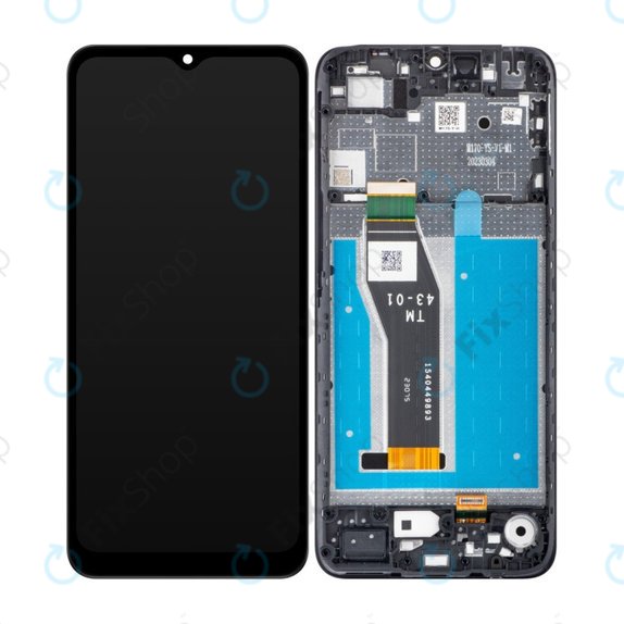 Motorola Moto E13 - LCD Display + Touchscreen Front Glas + Rahmen (Cosmic Black) TFT