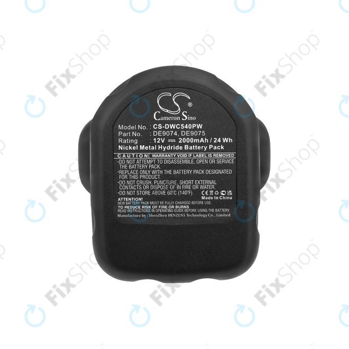 DeWalt DC, DW, 2000-series - Akku Batterie DE9074, DE9075, 152250-27, 397745-01 2000mAh HQ