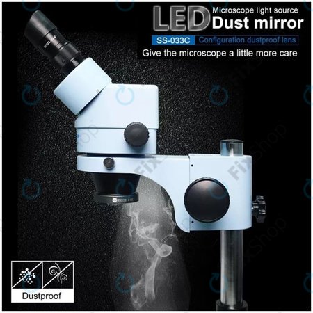 Sunshine SS-033C - Staubgeschützter Spiegel + einstellbares LED-Licht