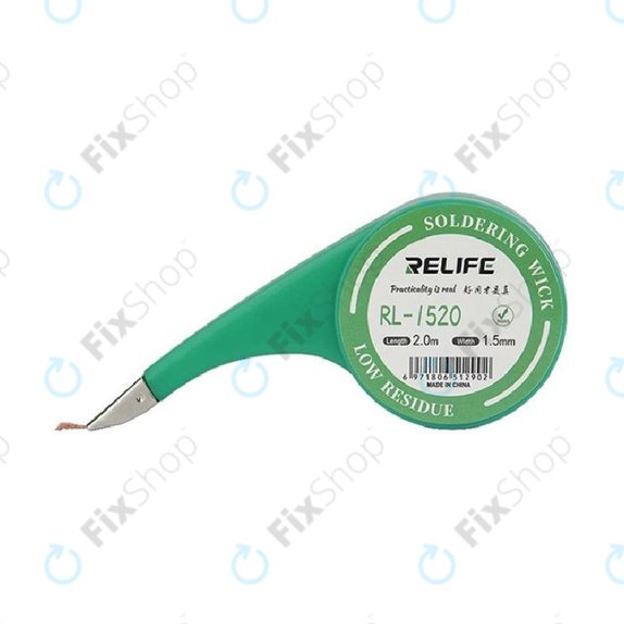 Relife RL-1520 - Leistungsstarker Lötdocht (1,5 mm)