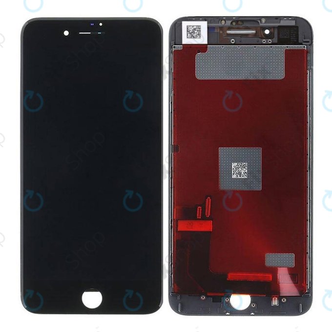 Apple iPhone 8 Plus - LCD Display + Touchscreen Front Glas + Rahmen (Black) Original Refurbished PRO