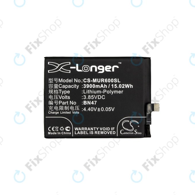 Xiaomi Mi A2 Lite (Redmi 6 Pro) - Akku Batterie BN47 3900mAh HQ