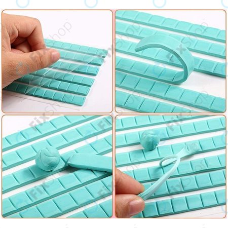 Klebeknete für die Reinigung von Telefonen und Kopfhörern (6 Streifen)