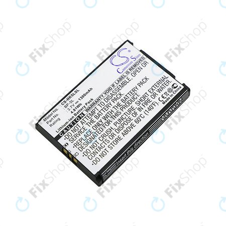 Batterie für Nokia 7710, 9500, E61, E62, N92, N800, 1300mAh, Li-Ion, 3.7V, BP-5L, HQ