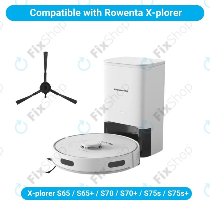 Seitenbürste, 2 Stk. für Rowenta X-plorer S65, S65+, S70, S70+, S75s, S75s+