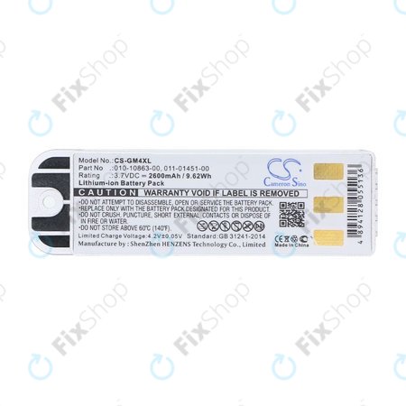 Akku batterie für Garmin Zumo 400, 550, 2600mAh, Li-Ion, 3.7V, 010-10863-00, 011-01451-00, HQ