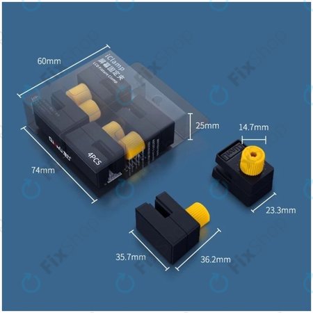 QianLi iClamp 2.0 - Kunststoffklammer mit Gummifüllung - Bereich 12mm (4Stk.)