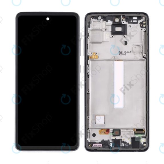 Samsung Galaxy A52 5G A526B, A52s 5G A528B - LCD Display + Touchscreen Front Glas + Rahmen (Awesome Black) OLED