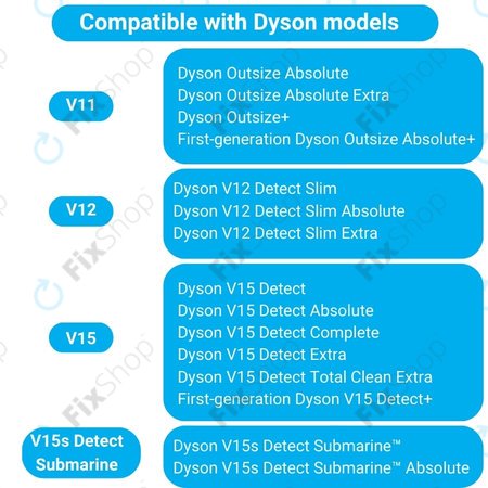 Dyson V11, V12, V15, V15s Detect Submarine - Slim Fluffy Hauptbürste (Soft Roller)