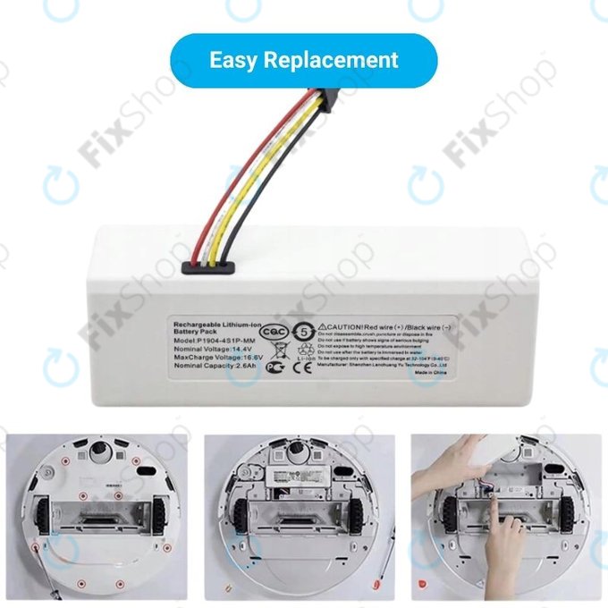 Xiaomi Mi Robot Vacuum Mop (Mijia 1C) - Akku Batterie STYTJ01ZHM Li-Ion 14.4V 2600mAh