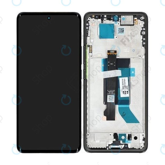 Xiaomi Redmi Note 14 Pro 5G 24090RA29G - LCD Display + Touchscreen Front Glas + Rahmen (Midnight Black) - 56002300O1600 Genuine Service Pack
