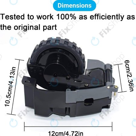iRobot Roomba e-series, i-series, j-series - Rad mit Motor (Rechts)