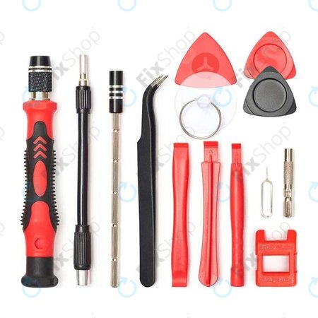 Kingsdun - Professionelles Schraubendreher-Set für iPhone 117in1 (Rote Ausgabe)