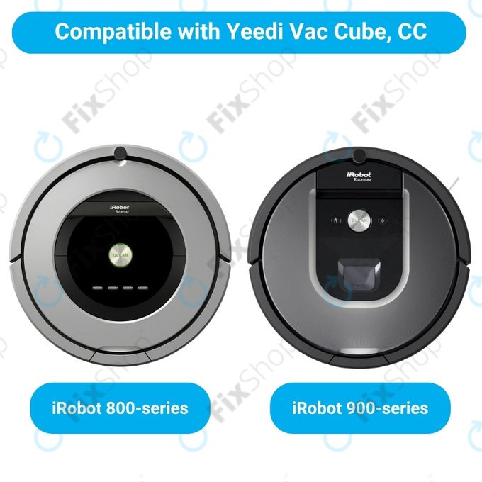 Ersatzteilset für iRobot Roomba 800, 900-series (2 Paare Hauptbürsten, 4x Filter, 4x Seitenbürste)
