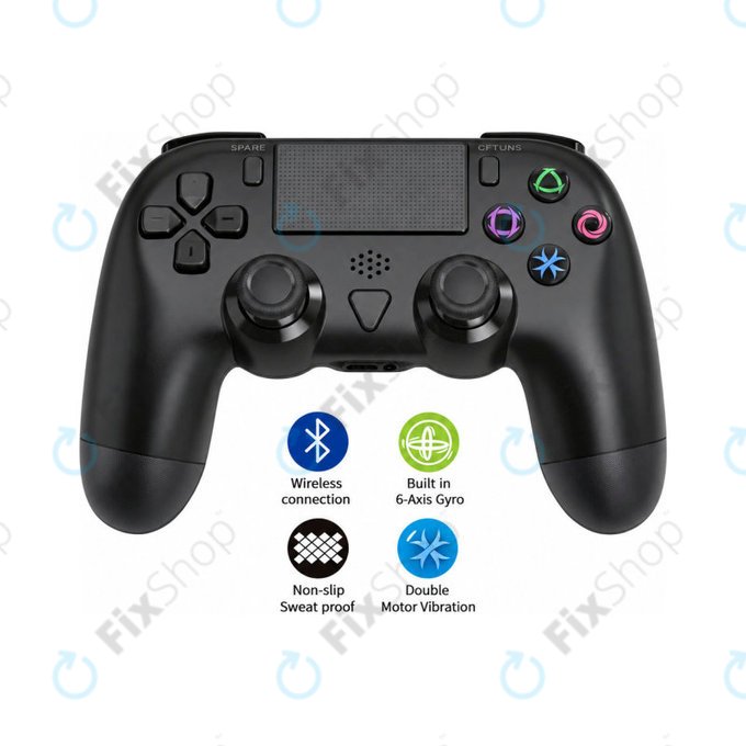 Sony Playstation 4, 4 Slim, 4 Pro - Wireless Driver Dualshock 4 (V2) Wireless Controller (Black)