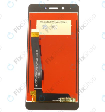 Huawei Nova Smart, Enjoy 6s, Honor 6c - LCD Display + Touchscreen Front Glas + Rahmen + Akku (White) - 02351FUU Genuine Service Pack