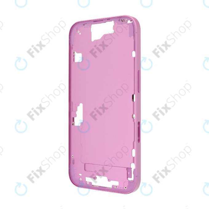 Apple iPhone 16 - Mittelrahmen + Ein-/Ausschalter + Lautstärketasten (Pink)