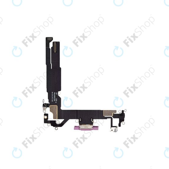 Apple iPhone 16 - Ladestecker Ladebuchse + Flex Kabel (Pink)