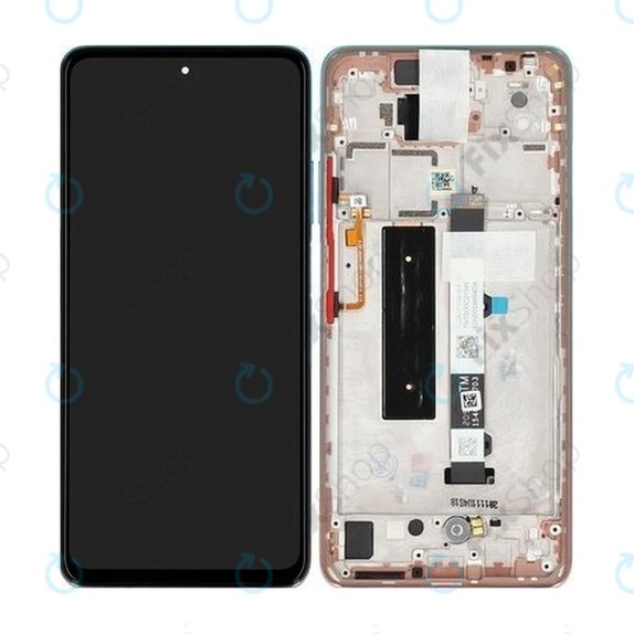 Xiaomi Mi 10T Lite 5G - LCD Display + Touchscreen Front Glas + Rahmen (Rose Gold Beach) - 5600050J1700 Genuine Service Pack