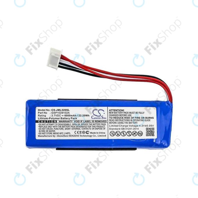 JBL Charge 3 (2016) - Akku Batterie Li-Pol 6000mAh HQ