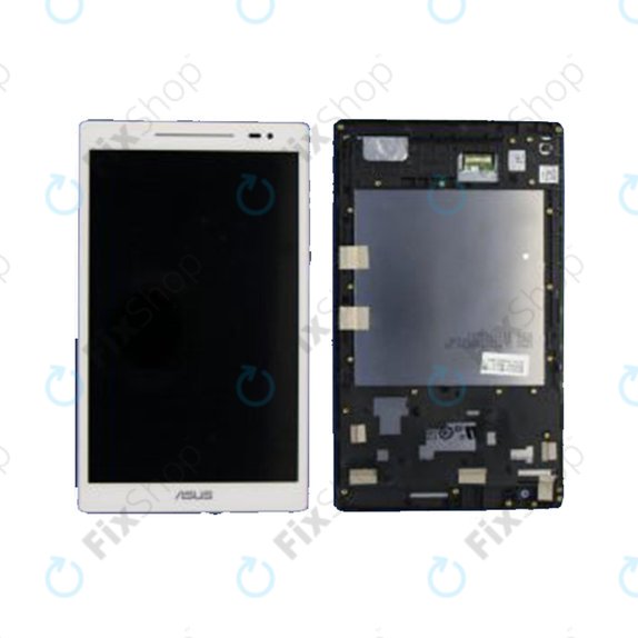 Asus ZenPad 10 Z300C, Z300CT, Z300CX, ZD300C - LCD Display + Touchscreen Front Glas + Rahmen (Black) - 90NP0222-R20010 Genuine Service Pack