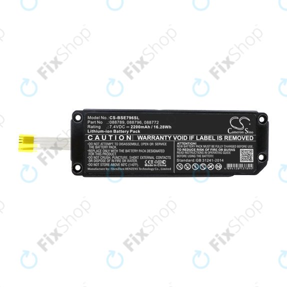 Akku batterie für Bose Soundlink Mini 2, 2200mAh, Li-Ion, 7.4V, 088789, HQ