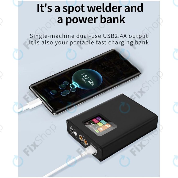 Docreate SW - Tragbare Einstellbare Punktschweißmaschine mit Display (5000mAh)