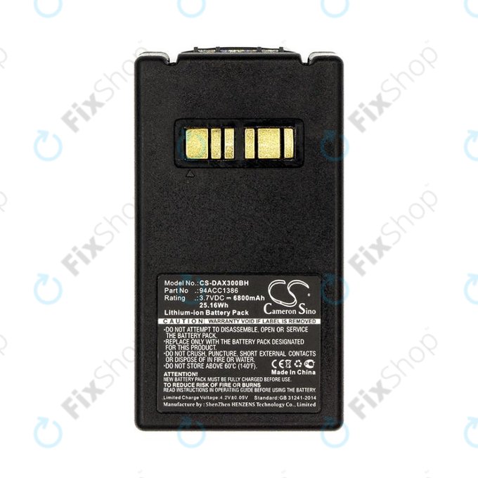 Akku batterie für Datalogic Falcon X4, X3, 6800mAh, Li-Ion, 3.7V, 94ACC1386, HQ