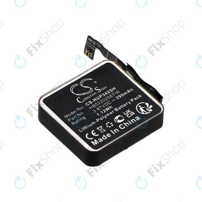 Batterie für Huawei Watch GT3 42mm, Watch GT3 Pro 42mm, 290mAh, Li-Pol, 3.87V, HB522025EFW, HQ