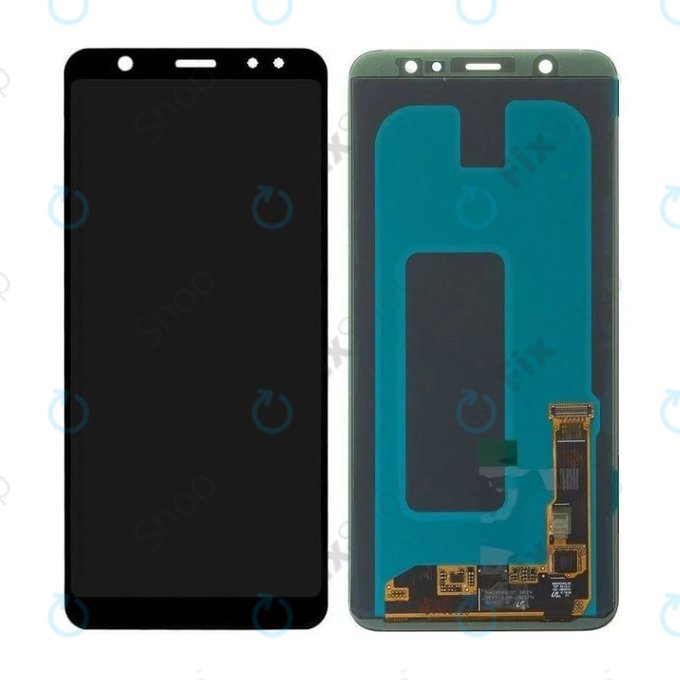 Samsung Galaxy A6 Plus A605F (2018) - LCD Display + Touchscreen Front Glas (Black) - GH97-21878A, GH97-21907A Genuine Service Pack