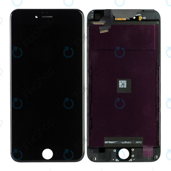 Apple iPhone 6 Plus - LCD Display + Touchscreen Front Glas + Rahmen (Black) Refurbished