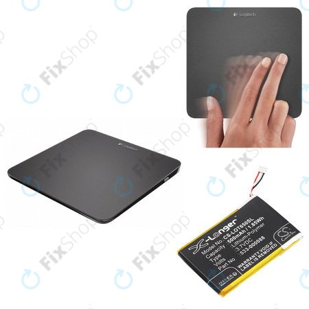 Akku batterie für Logitech Mx Master, 500mAh, Li-Pol, 3.7V, 533-000088, HB303450, HQ